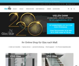 Glas-Star.de(Glas nach Maß) Screenshot
