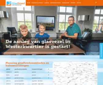 Glasdraadwesterkwartier.nl(Glasdraad Westerkwartier) Screenshot