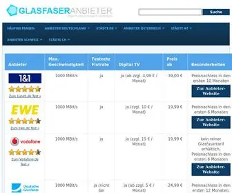 Glasfaseranbieter.net(FTTH, FTTB, FTTC) Screenshot