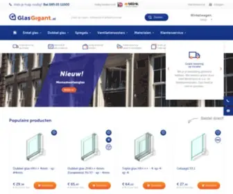 Glasgigant.nl(Online Glas bestellen) Screenshot