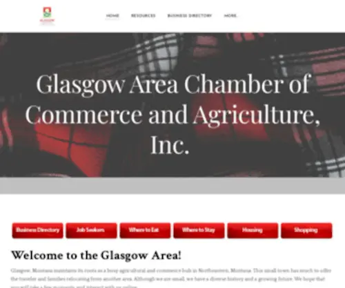 Glasgowchamber.net(Glasgow Area Chamber of Commerce & Agriculture) Screenshot
