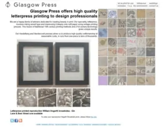 Glasgowpress.co.uk(Letterpress Print Services from Glasgow Press) Screenshot