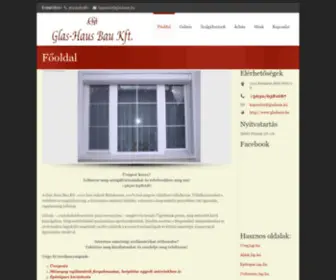 Glashaus.hu(üvegezés budakeszi) Screenshot