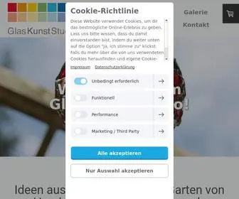 Glaskunststudio.com(GlasKunst Online Shop) Screenshot