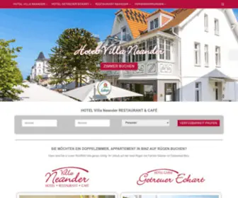 Glasner.de(Familiengeführtes Hotel in Binz) Screenshot