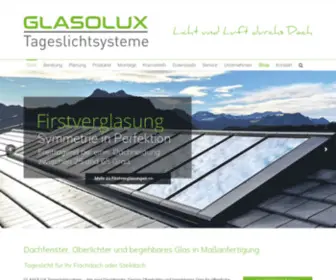 Glasolux.com(Dachfenster auf maß fürs flachdach oder steildach) Screenshot