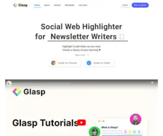 Glasp.co(Social Web Highlighter) Screenshot