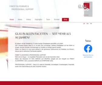 Glass-CO.at(Finest Glassware & Professional Support) Screenshot