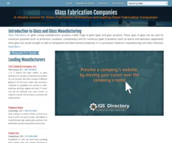 Glass-Fabricators.com(Glass Cutting Companies) Screenshot