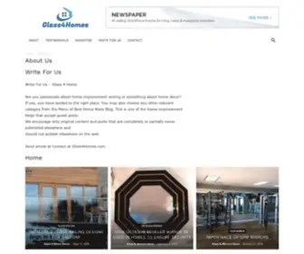Glass4Homes.com(WordPress) Screenshot