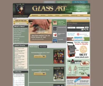 Glassartmagazine.com(Glass Art) Screenshot