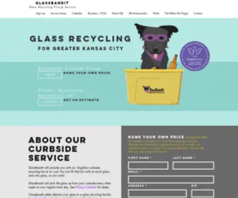 Glassbandit.com(Glass recycling pickup for homes and businesses. GlassBandit) Screenshot