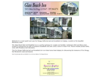 Glassbeachinn.com(Fort Bragg California bed and breakfast inn lodging. Glass Beach Inn) Screenshot
