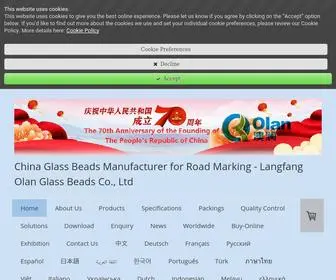 Glassbeads.net(Quality Glass Beads & Glass Bubbles Manufacturer) Screenshot
