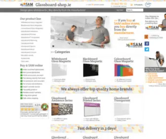 Glassboard-Shop.ie(Durable design glass whiteboards) Screenshot