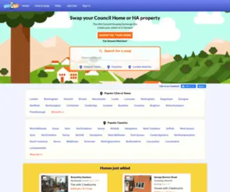 Glassbob.com(Housing exchange site for council and housing association swaps) Screenshot