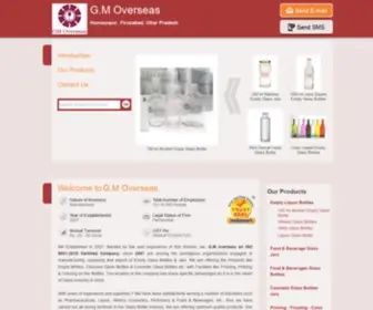 Glassbottlejar.com(G.M Overseas) Screenshot