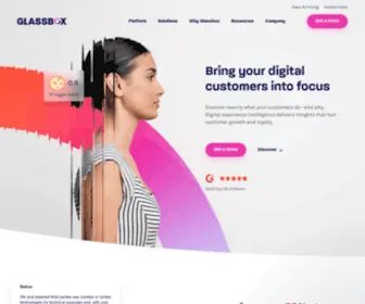GlassboxDigital.com(Digital Customer Experience Analytics) Screenshot