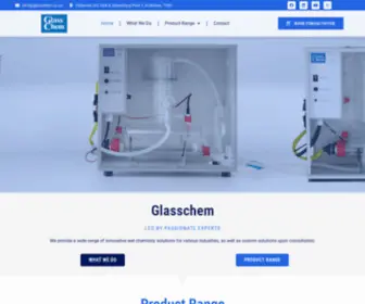 Glasschem.co.za(Providing Wet Chemistry Solutions & Standard Glass Items) Screenshot