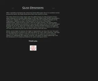 Glassdimensions.com(The Glass Dimensions Collection) Screenshot