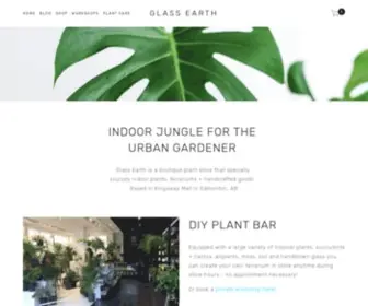 Glassearthinc.com(Glass Earth Plant Store) Screenshot