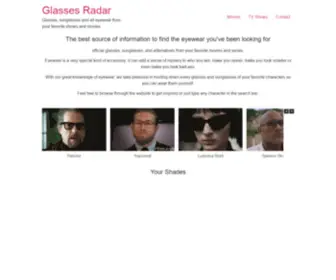 Glassesradar.com(The best source of information to find the eyewear you've been looking for) Screenshot