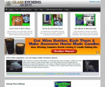 Glassetchingsecrets.com(Glass Etching Secrets) Screenshot