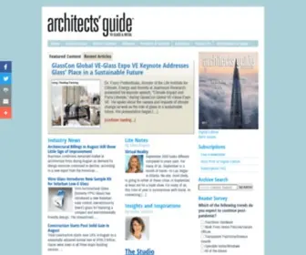 Glassguides.com(Architects' Guide to Glass & Metal) Screenshot