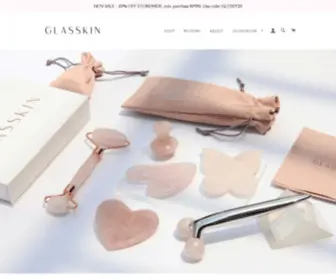 Glasskinbeauty.com(Skin Health & Beauty Tools made from gemstones bringing you on a journey of achieving glowing glass) Screenshot