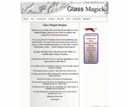 Glassmagick.com Screenshot