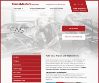 Glassmastersautoglass.com(GlassMasters Auto Glass Specialists) Screenshot