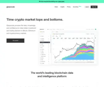 Glassnode.com(On-chain market intelligence) Screenshot