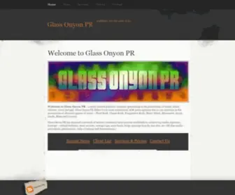 Glassonyonpr.com(Glass Onyon PR) Screenshot