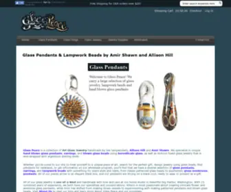 Glasspeace.com(Art Glass Jewelry) Screenshot