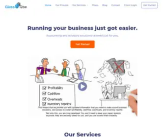 Glassqbe.com(Cloud Accounting & CFO Advisory) Screenshot