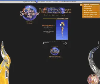 Glasssculpture.org(Cast & Fused Art Glass Sculptures) Screenshot