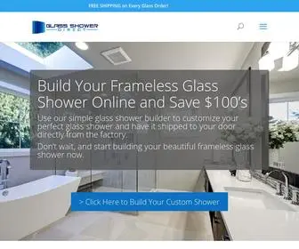 Glassshowerdirect.com(Frameless Glass Showers at Over 50% Off) Screenshot