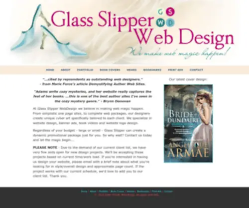 Glassslipperwebdesign.com(Glass Slipper Web Design) Screenshot