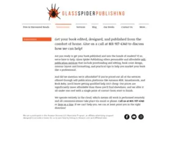 Glassspiderpublishing.com(Book Self) Screenshot