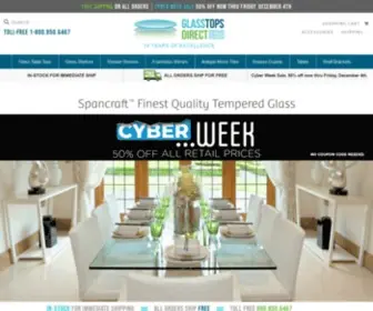 Glasstopsdirect.com(Glass Table Tops) Screenshot