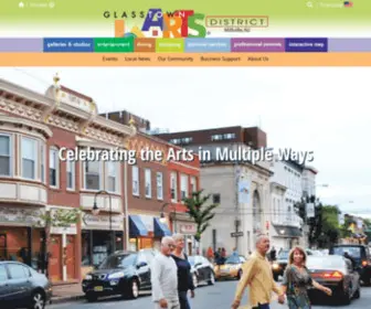 Glasstownartsdistrict.com(New Jersey Millville) Screenshot