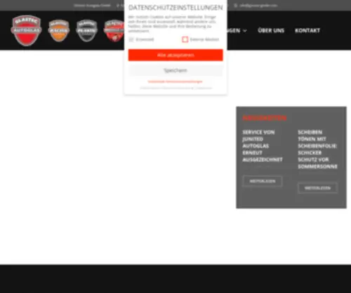 Glastec-GMBH.com(Glastec Autoglas GmbH) Screenshot