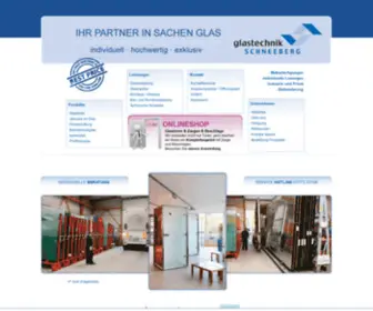 Glastechnik-SChneeberg.de(Glastechnik Schneeberg) Screenshot