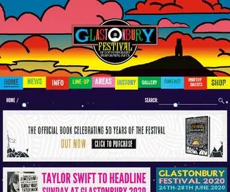 Glastonburyfestivals.co.uk(Glastonbury Festival) Screenshot