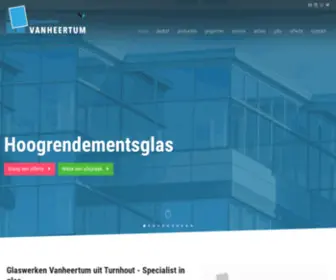 Glaswerken-Vanheertum.be(Glaswerken Vanheertum uit Turnhout (Antwerpen)) Screenshot