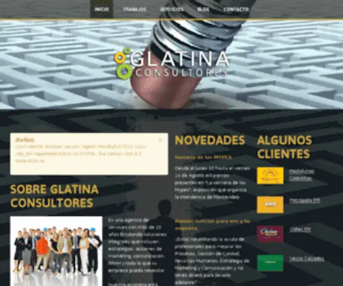 Glatina.net(Diseño de Paginas Web) Screenshot