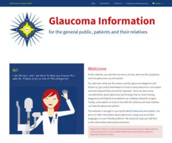 Glaucomapatients.org(Glaucoma Information home) Screenshot