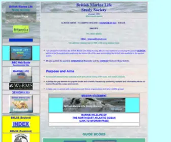 Glaucus.org.uk(British Marine Life Study Society) Screenshot