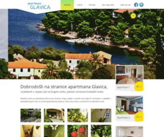 Glavicaodmor.com(Najbolji odmor u apartmanima Glavica) Screenshot