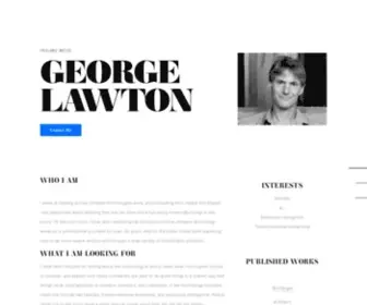 Glawton.com(George Lawton Journalism) Screenshot